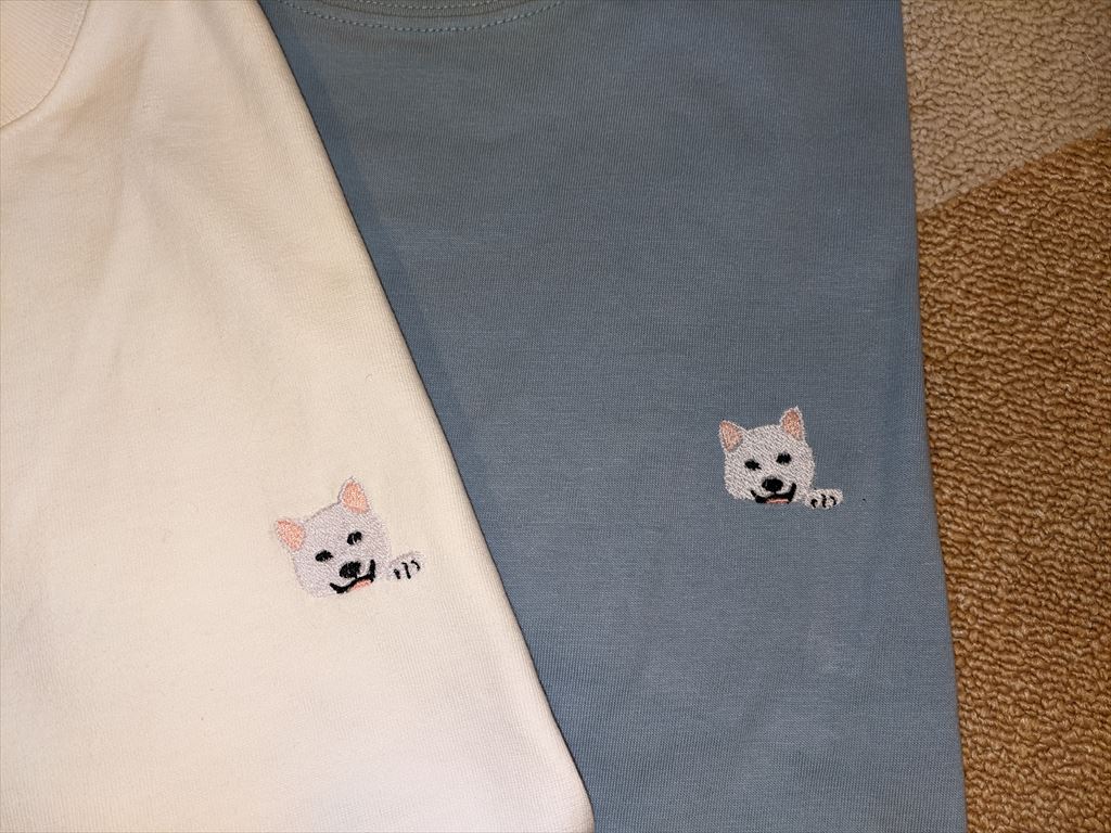 白柴tシャツ 白柴 麦の日記